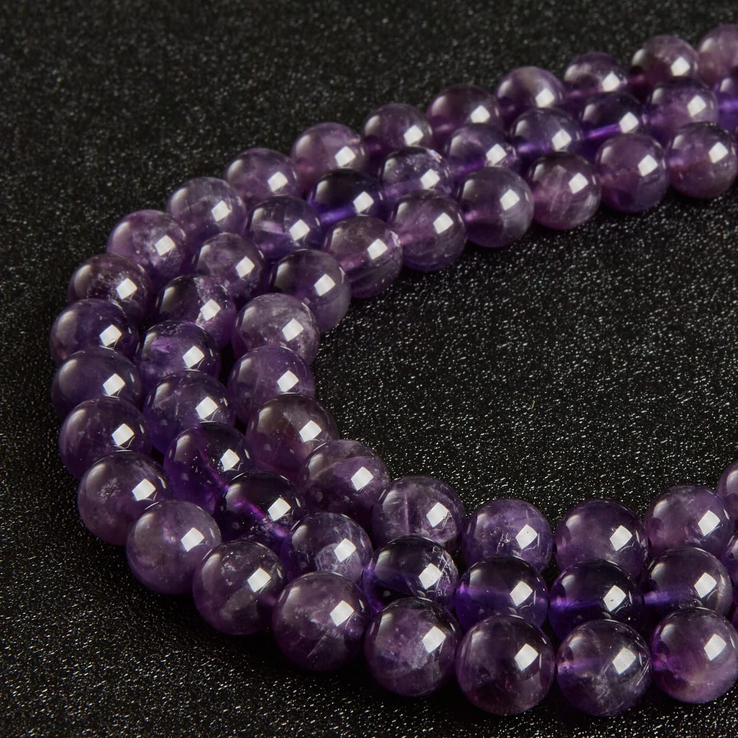 100pcs 8mm Amethyst Beads Natural Gemstone Beads Round Loose Beads for Jewelry Making