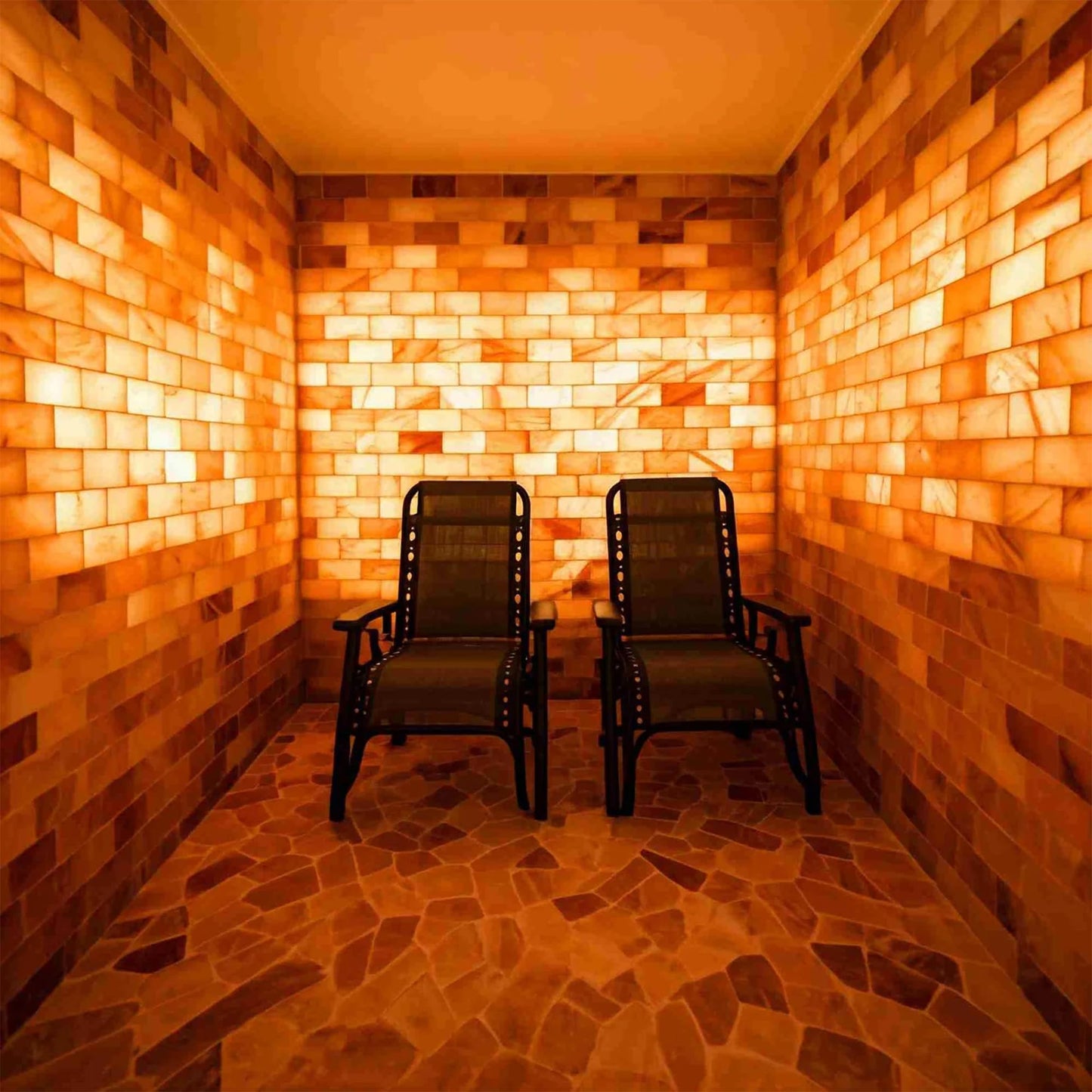 Himalayan Pink Salt Bricks 8x4x1 Inch – Pack of 6 Natural Salt Tiles for Salt Walls, Sauna Rooms, Spa Decor & Wellness Projects