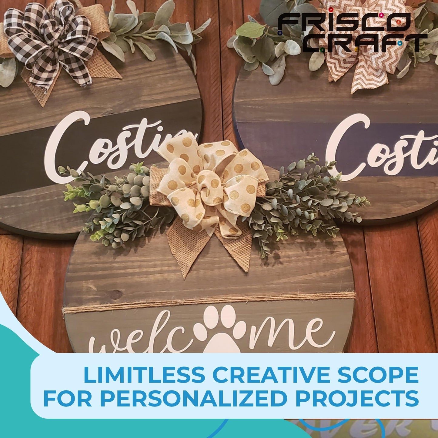 Frisco Craft Glossy White Permanent Vinyl - White Vinyl Roll - Permanent Outdoor, Water & Weather-Resistant with Siliconized Backing - Adhesive, Glossy (12" x 30ft)