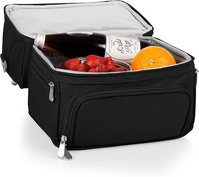 PICNIC TIME NFL unisex-adult NFL Pranzo Lunch Bag, Insulated Lunch Box with Picnic Set, Lunch Cooler Bag