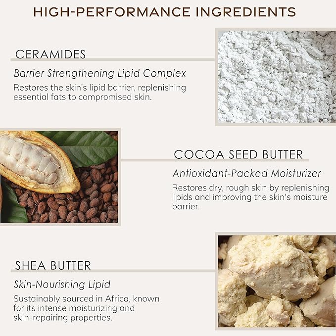 Deep Steep Body Butter with Ceramides for Intense Moisture 6oz (6 Ounces (Pack of 1), Brown Sugar Vanilla)