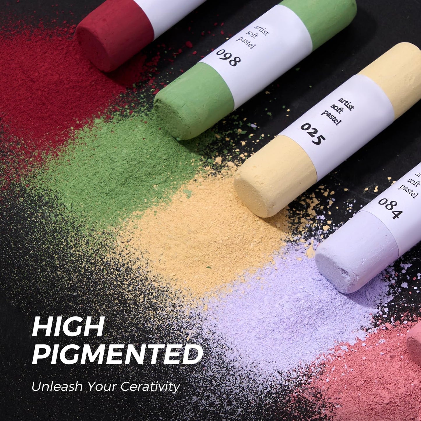 LIGHTWISH 36-Color Professional Soft Pastels Set for Artists, Beginners & Adults - Non-Toxic, Vibrant Drawing Pastel Sticks for Art Sketching & Shading-Skin Tone