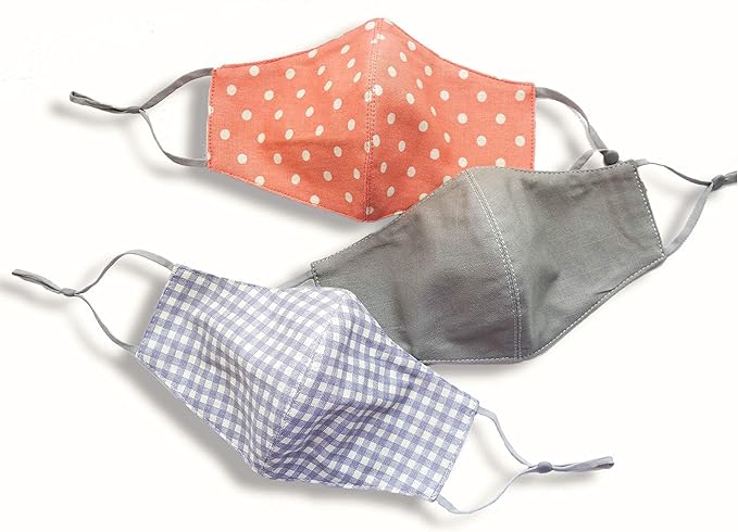 HOPE LOVE SHINE Fabric Reusable Face Masks Adjustable Cotton Handmade