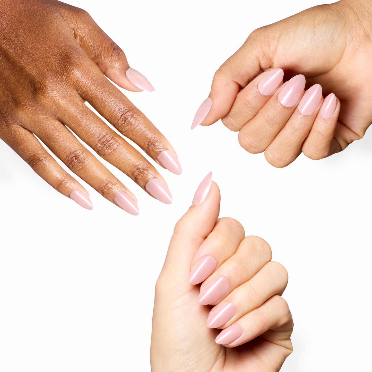 OPI On Point Holo Your Dreams | Short Almond Opaque Neutral Holographic Press On Nails | 30 Count with Glue | Long Lasting, Reusable, Non-damaging | Spring 2026