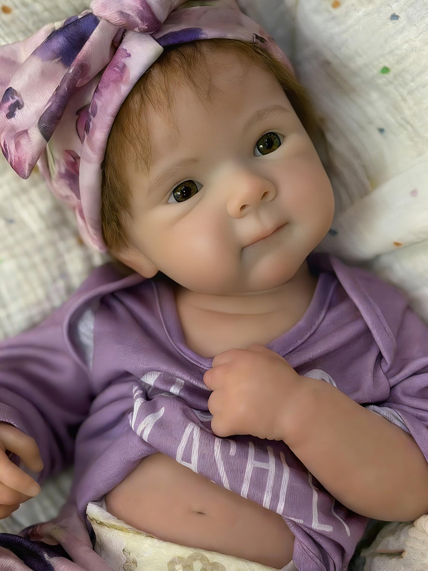 Aniiyy 18Inch 6.39lbs Full Silicone Baby Doll Can Open Mouth Soft Silicone Anatomically Correct Reborn Girl Dolls with Hand Rooted Hair - Bettie