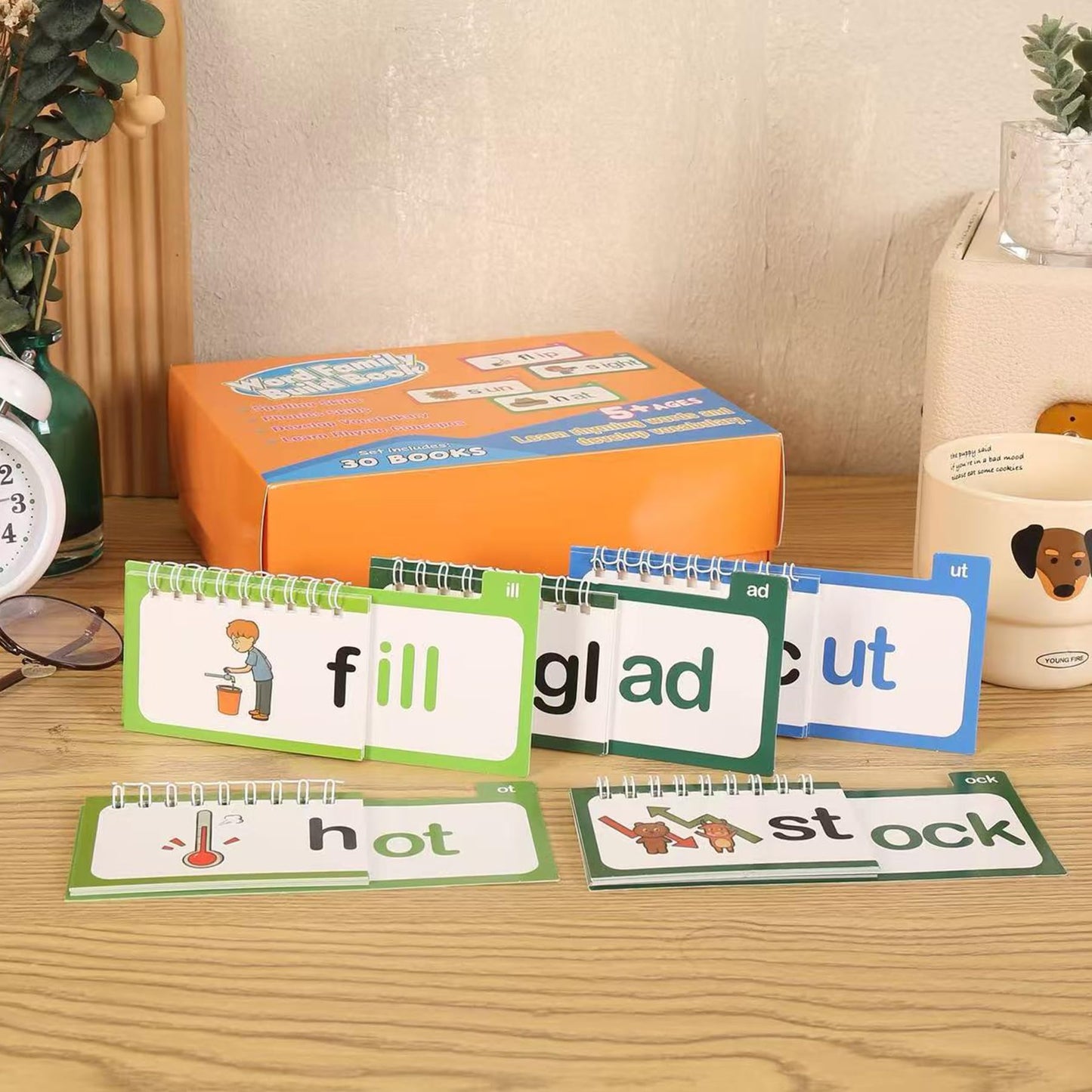 30 Read and Rhyme Flip Books Claritydream Flip Books ABC Vocabulary Flash Cards Interactive Reading Flash Cards