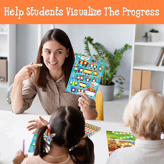 40 Pack Incentive Chart, 2 Adorable Designs with 1078 Stickers, Classroom Family Reward Chart System for Kids Homework Assignments, Attendance, Good Behavior, Chores, Potty Training Progress