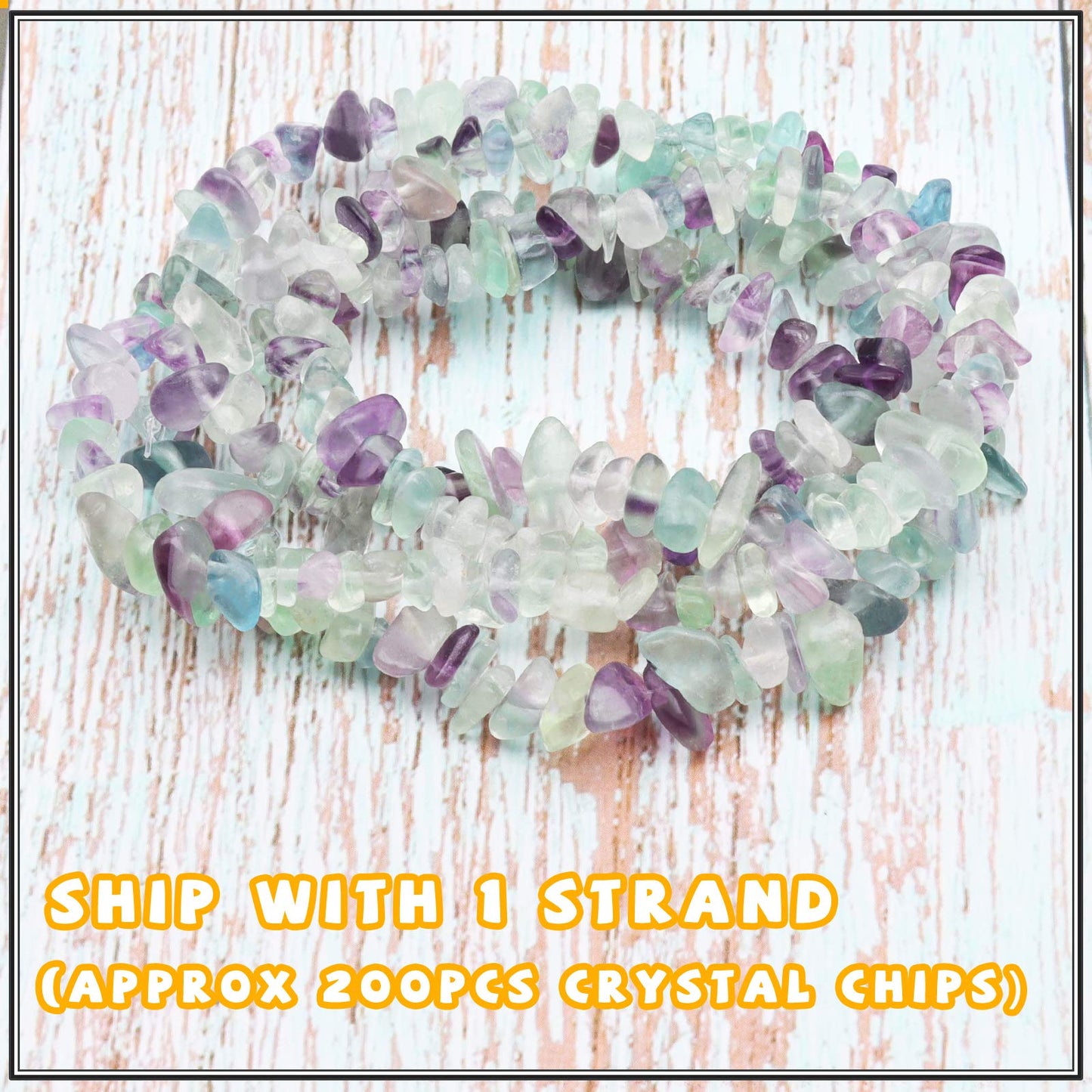 500 pcs Natural Chip Stone Beads, Flourite 5-8 mm Irregular Gemstones Healing Crystal Loose Rocks Bead Hole Drilled for Jewelry Making Bracelet