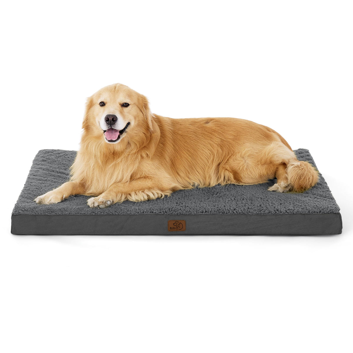 Bedsure Small Dog Bed, Cat Puppy Bed with Comfy Sherpa, 24"x16" Dark Grey