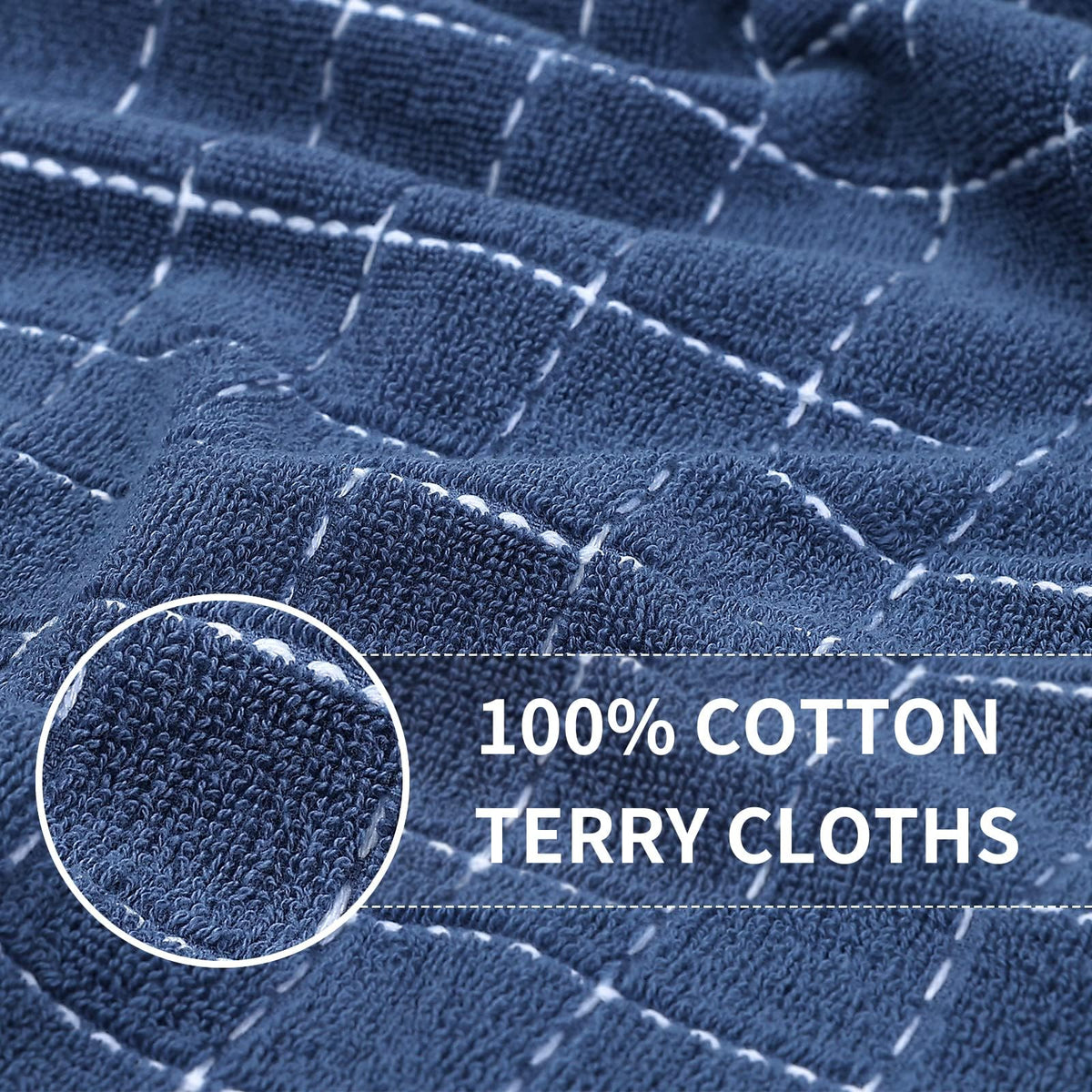 100% Cotton Terry Kitchen Towels (18 Count)