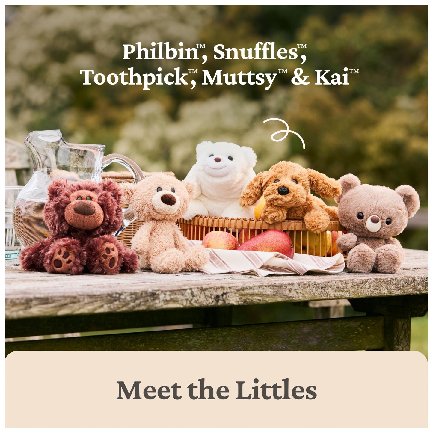 GUND Philbin Teddy Bear, Little Stuffed Animals, Classic Plush Toys for Ages 1 and Up, Chocolate Brown, 7”