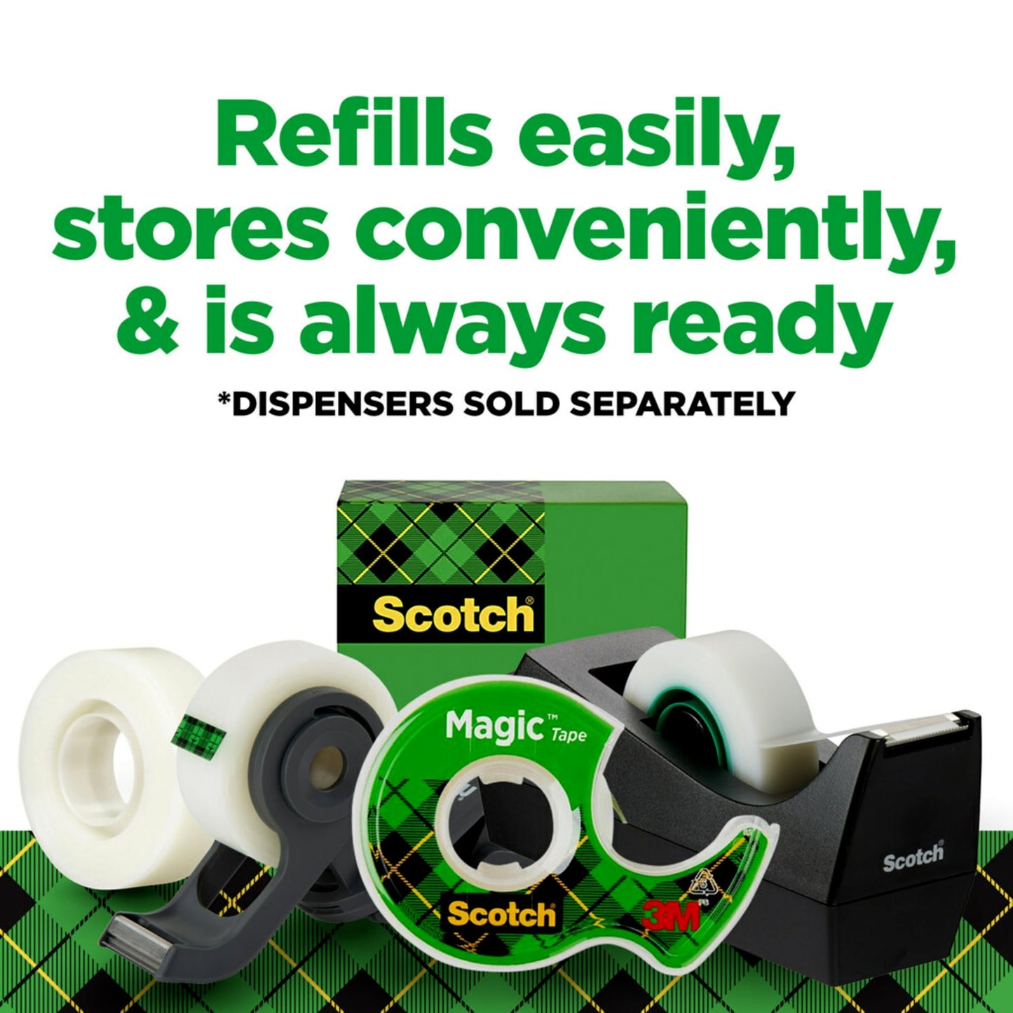 Scotch Magic Tape, Invisible, Home Office Supplies and Back to School Supplies for College and Classrooms, 12 Rolls