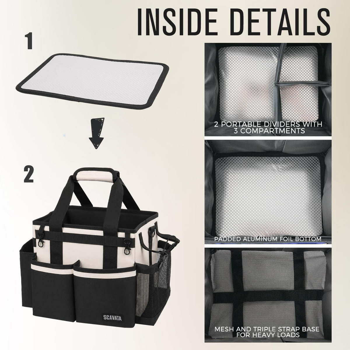 Compact Wearable Cleaning Caddy with Handle & Shoulder Straps