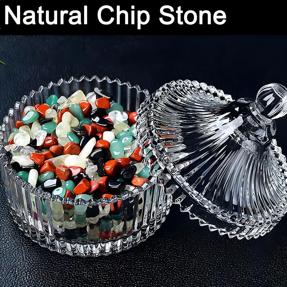 500 pcs Natural Chip Stone Beads, Hot Multicolor 5-8 mm Irregular Gemstones Healing Crystal Loose Rocks Bead Hole Drilled for Jewelry Making Bracelet