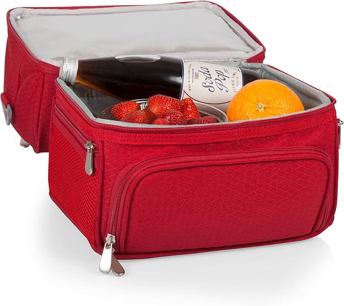 PICNIC TIME NFL unisex-adult NFL Pranzo Lunch Bag, Insulated Lunch Box with Picnic Set, Lunch Cooler Bag