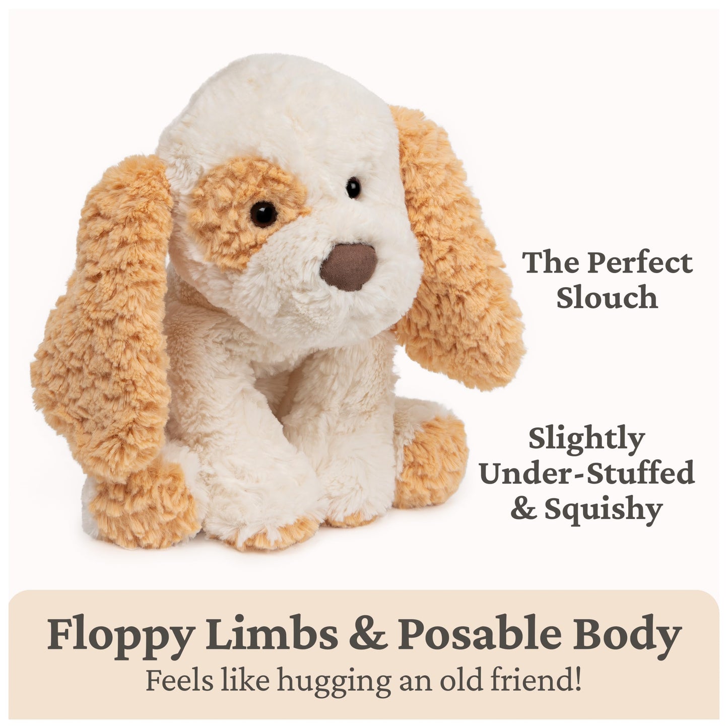 GUND Cozys Collection Puppy Plush, Puppy Dog Stuffed Animal for Ages 0 and Up, Tan/Cream, 10"