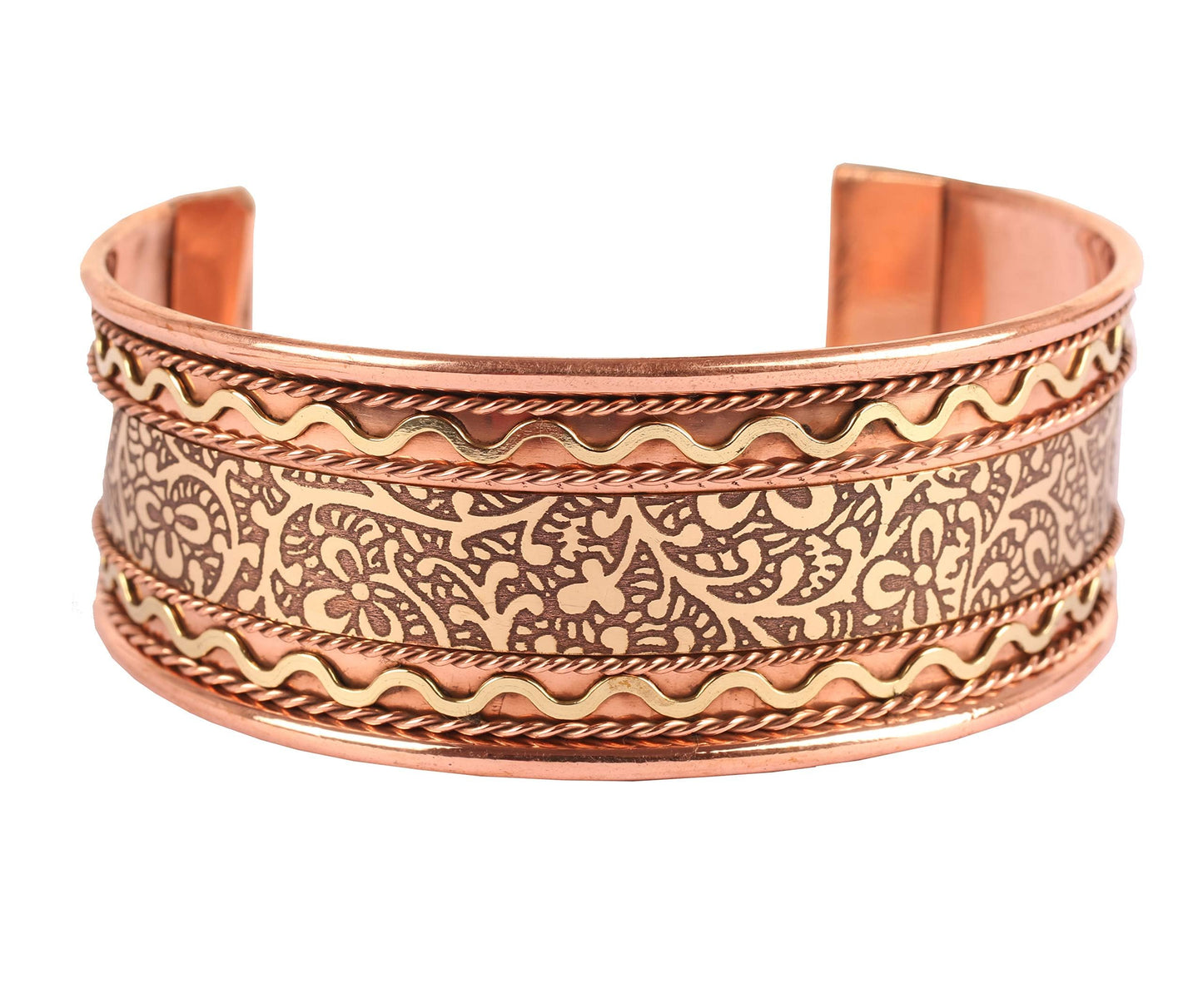 Touchstone copper bracelets | gift for men women |adjustable 100% pure solid real engraved wide cuff jewelry | handmade tibetan bangle bracelet | Beautiful embossed celtic design.