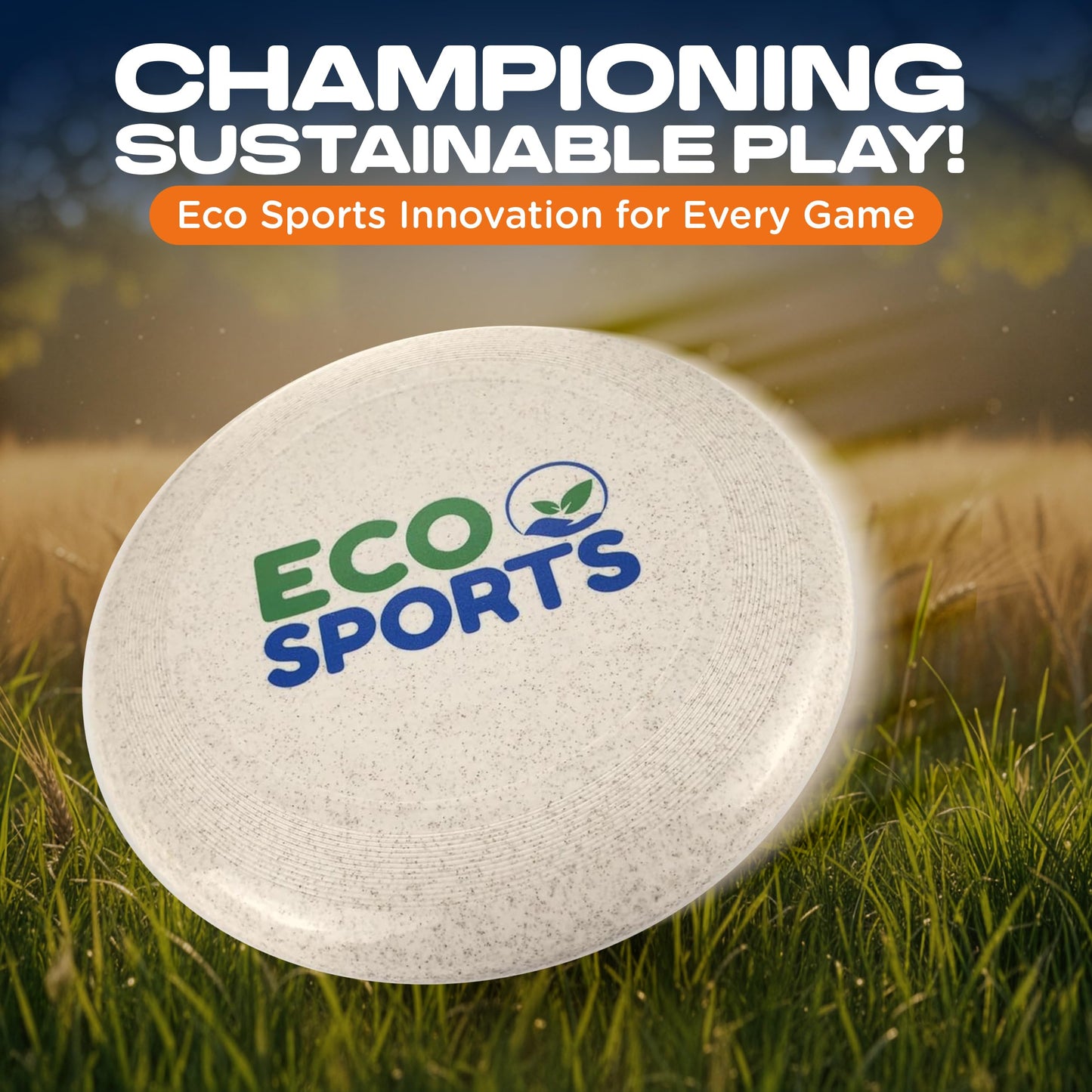 Eco Sports Ultimate Frisbee Disc 175g – Flying Disc Wheat Straw Plastic-Free Frisbee Disc for Outdoor Games, Beach Play, and Ultimate Matches