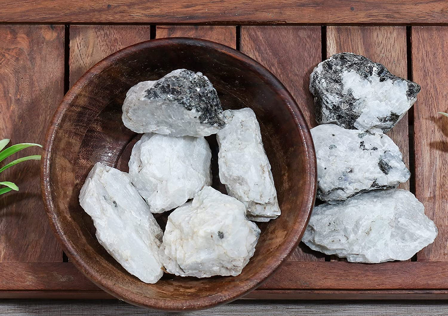 Rainbow Moonstone Rough Crystals and Healing Stones, Raw Stones and Crystals For Jewelry Making, Tumbling Bulk, Polishing, Lapidary, Fountain Rocks, Decoration, Wire Wrapping, Reiki Healing 1 lb