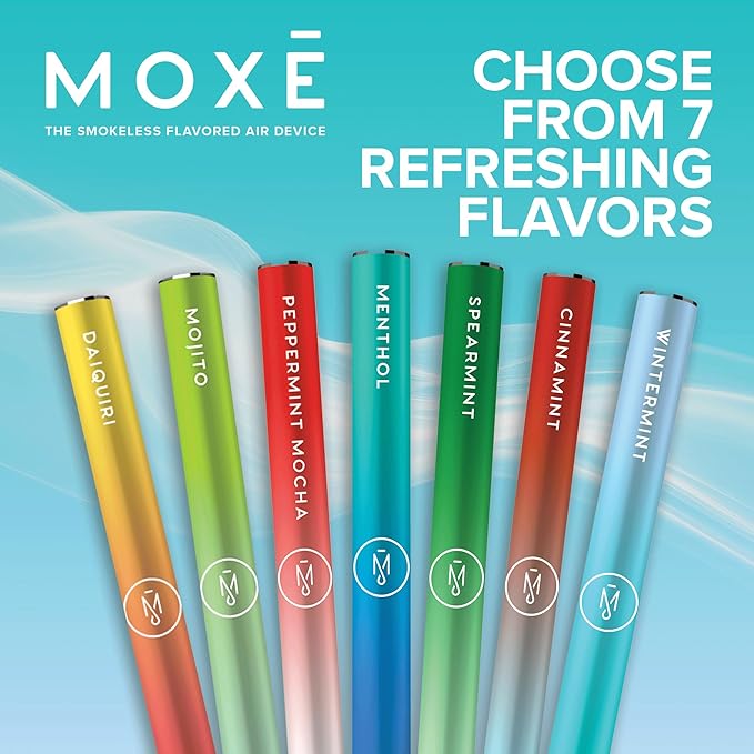 MOXE Natural Wintermint Air Inhaler | Non Electric Long-Lasting Flavored Air Refreshing Support | Oral Fixation Wintergreen & Menthol Essential Oils, Craving Relief