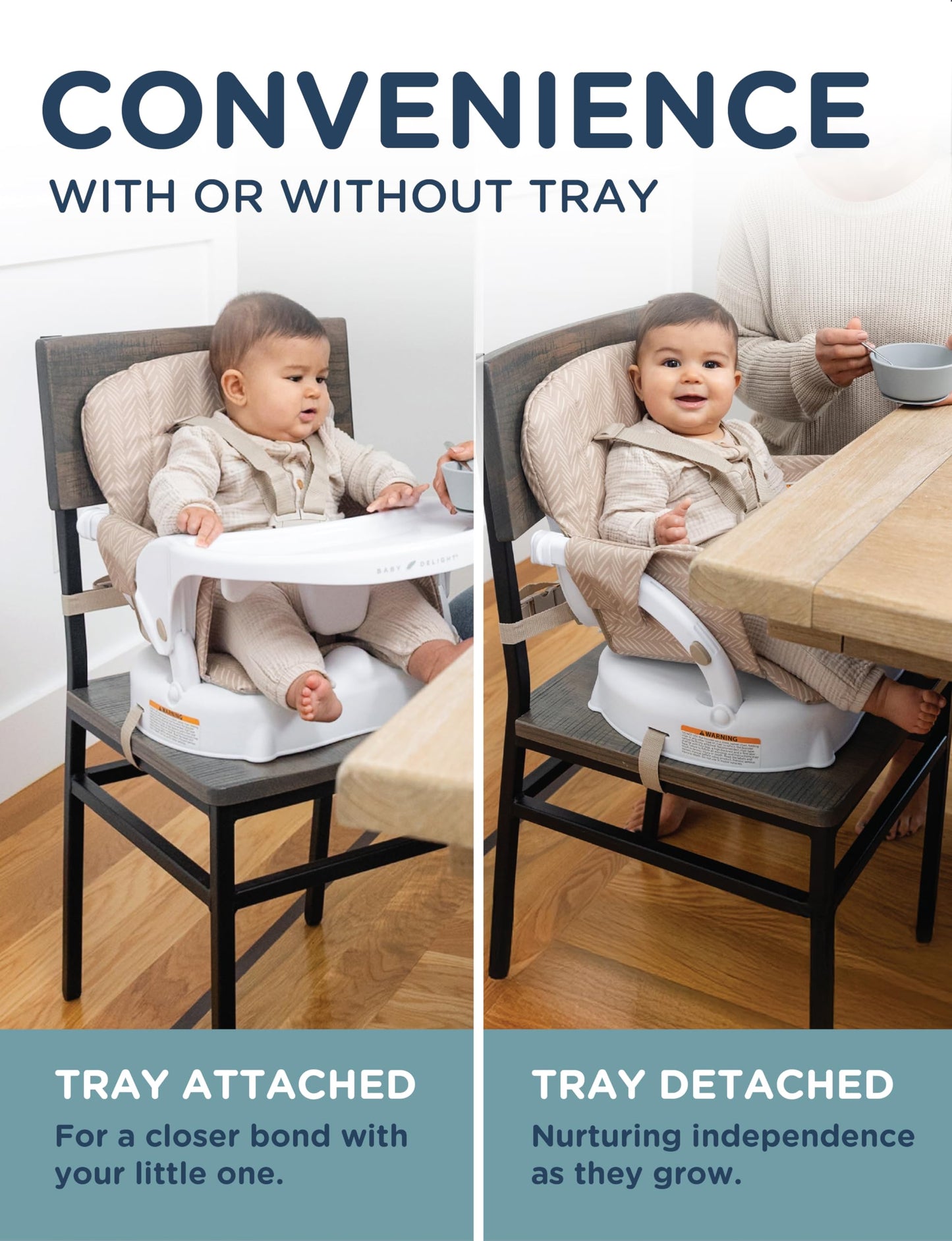 Baby Delight Ascent | 3-in-1 Highchair | Converts to Booster Seat and Playroom Chair | Green