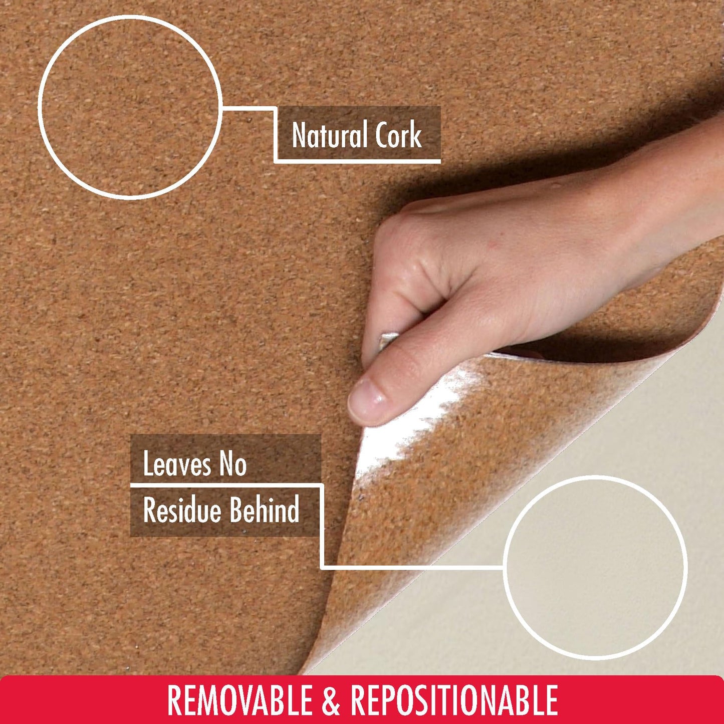 Con-Tact Brand Cork Roll, Self-Adhesive, 12" x 4'
