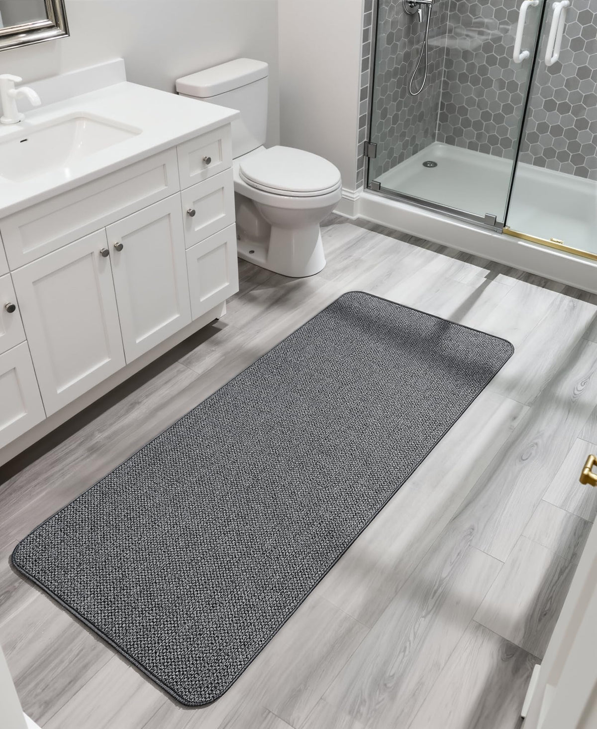 Bath Mat Ultra Thin Bathroom Runner Rugs (18 Sq Ft)