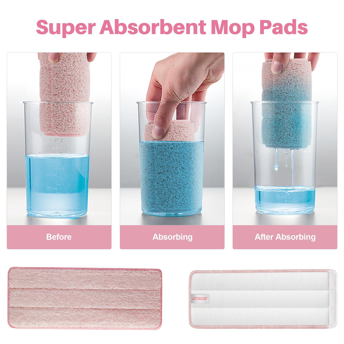 Flat Mop Pads (4 Count)