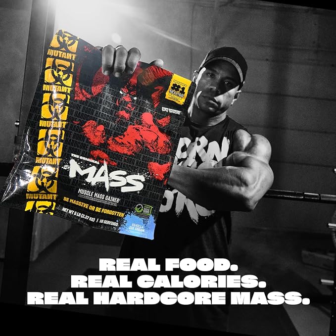 Mutant Mass Weight Gainer Protein Powder - High Calorie Protein for Lean Mass, Muscle Build, & Bulking - 5 Pound - Chocolate Fudge Brownie