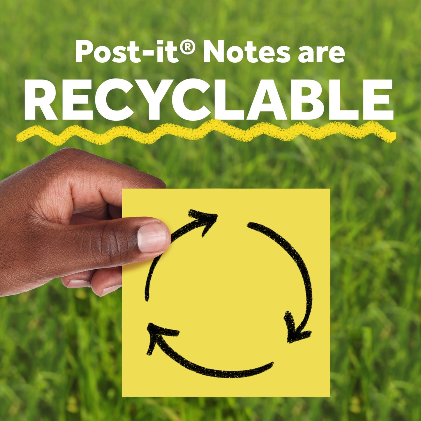 Post-it Super Sticky Notes-to-go Pop-Up Notes, 3 in. x 3 in., 6 Dispensers with 540 Total Pastel Sticky Notes in Citron Yellow Color, Great for School, Office, Classroom, or Home