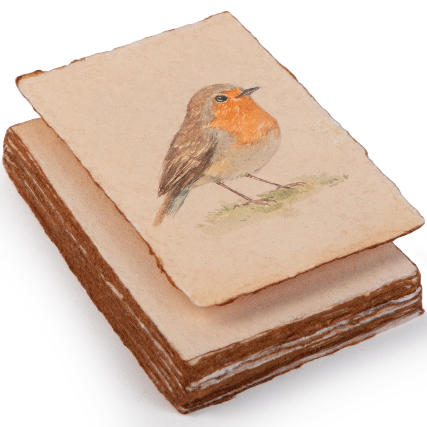 Wanderings Handmade Antique Deckle Edge Blank Cards - 4" x 6" Package of 50 - Mixed Media Cards for Announcements Invitations Crafts - Thick Deckled Edge Paper 150 GSM Recycled Paper
