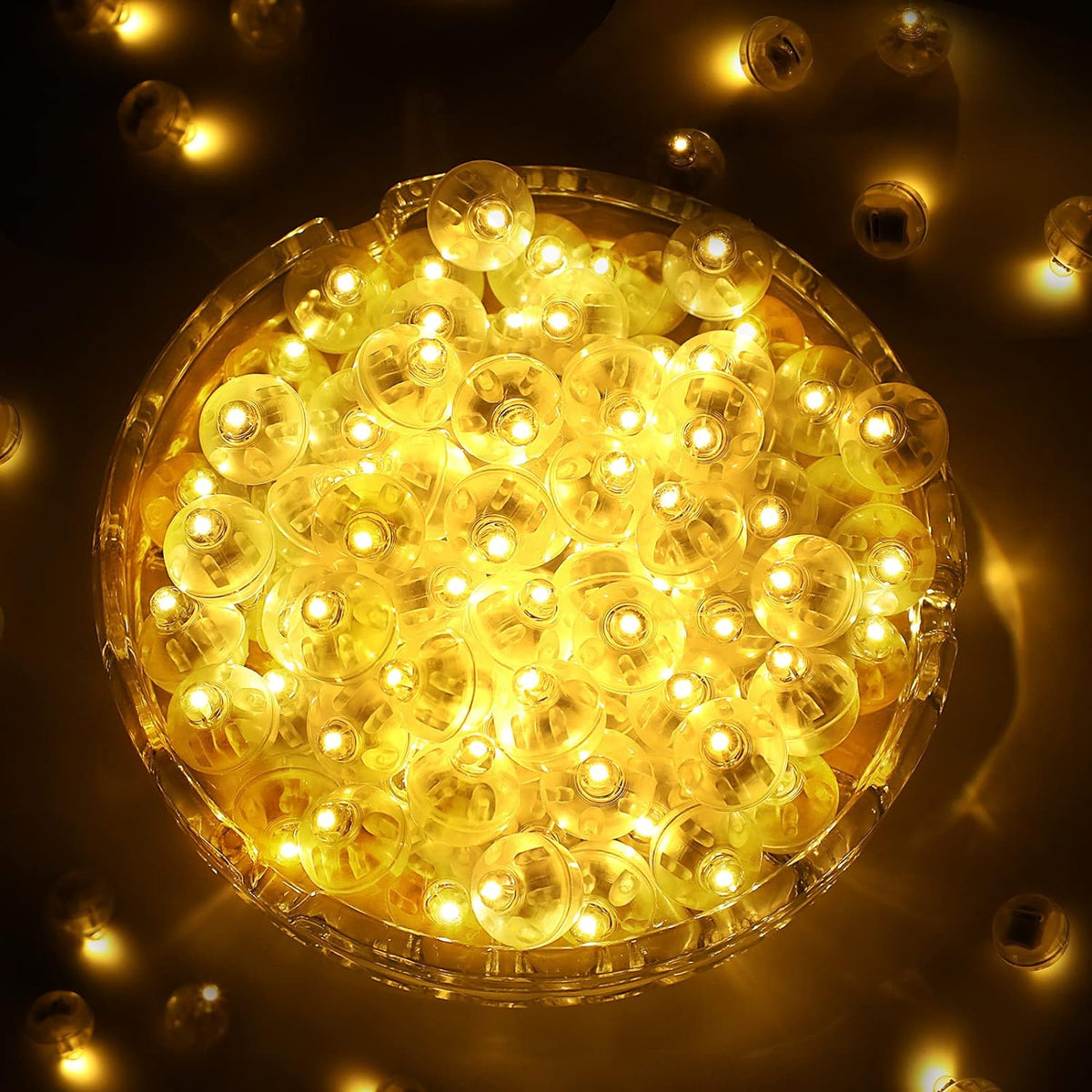 ZGWJ 50PCs Flash Mini Led Lights for Paper Lantern, Led Balloons Light up Balloons for Neon Party Lights Easter Eggs Christmas Halloween Birthday Party Wedding Decoration