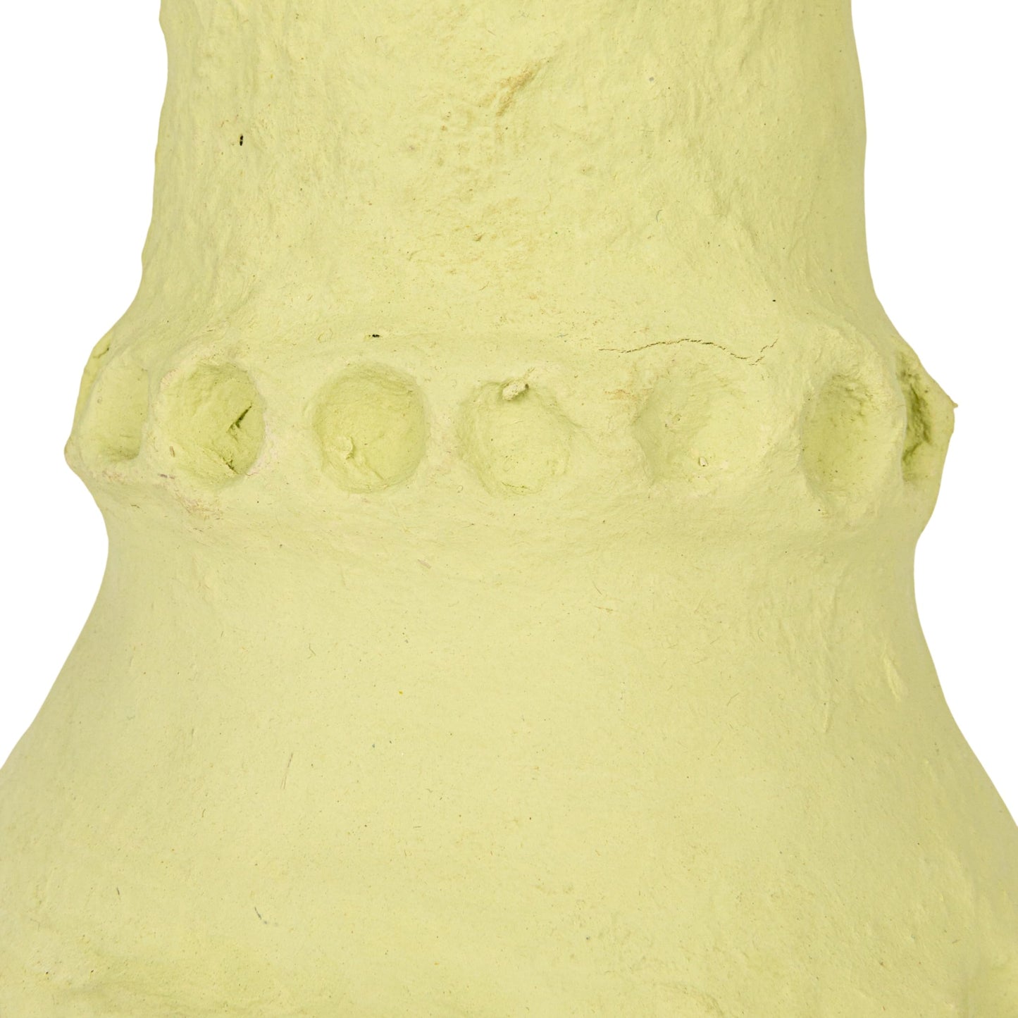 Creative Co-Op Handmade Paper Mâché Vase with Embossed and Debossed Design, Mint