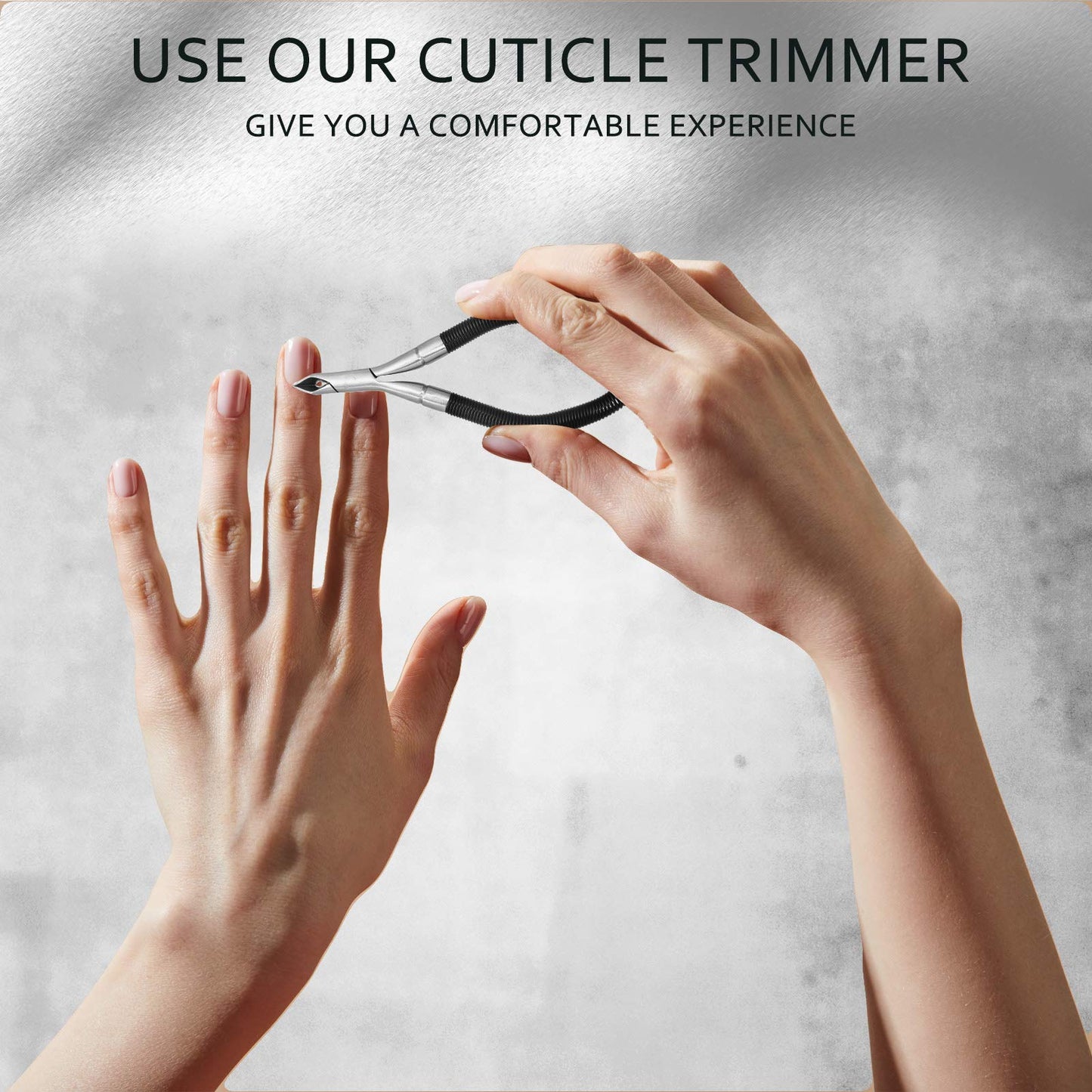 3 Pieces Spring Cuticle Trimmer, Spiral Shear Dead Skin Remover Nipper Easy to Remove Pedicure Manicure Tools for Nails
