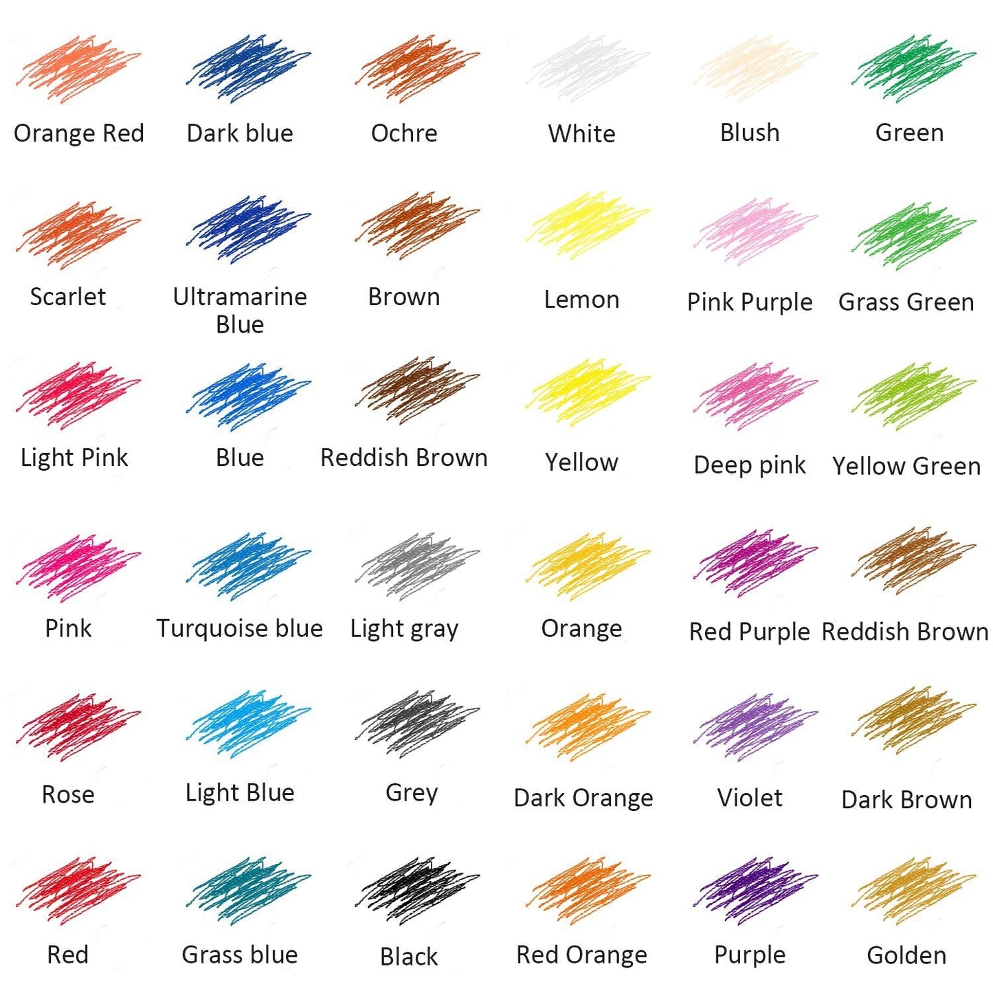 covacure Colored Pencils, Premier Color Pencil Set With 36 Colouring Pencils,Sharpener and Canvas Pencil Bag