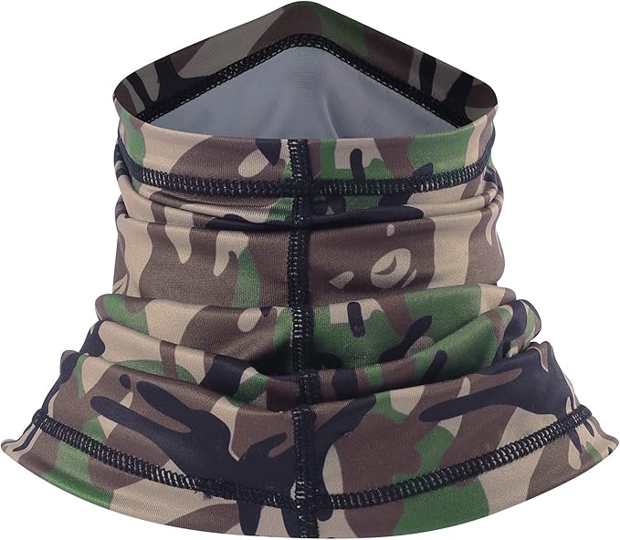 UV Protection Cooling Neck Gaiter Face Mask Scarf for Men - Windproof Neck Cover Bandana Neck Warmer Mask