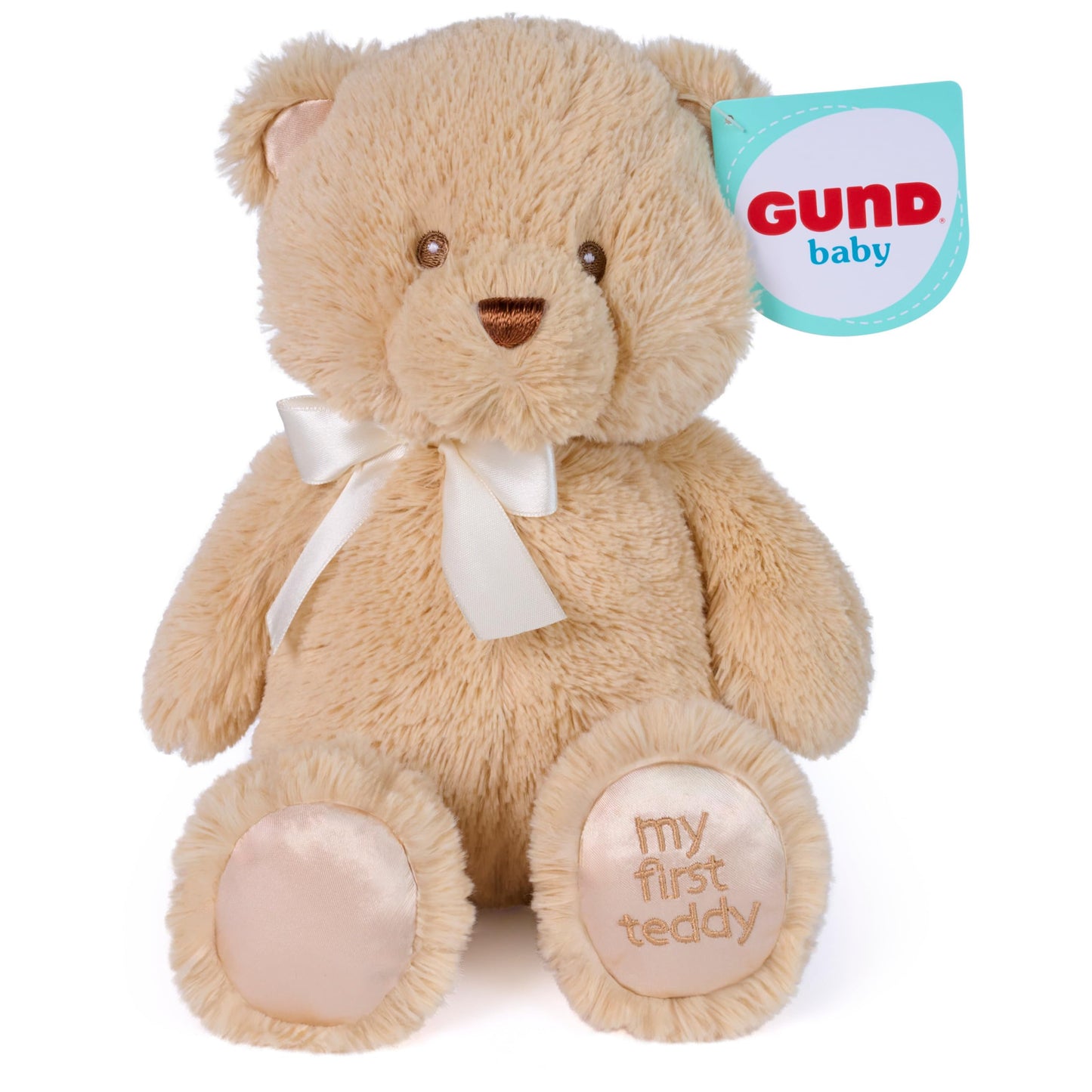 GUND Baby My First Teddy Bear, Ultra Soft Animal Plush Toy for Babies and Newborns, Light Brown/Tan, 10”