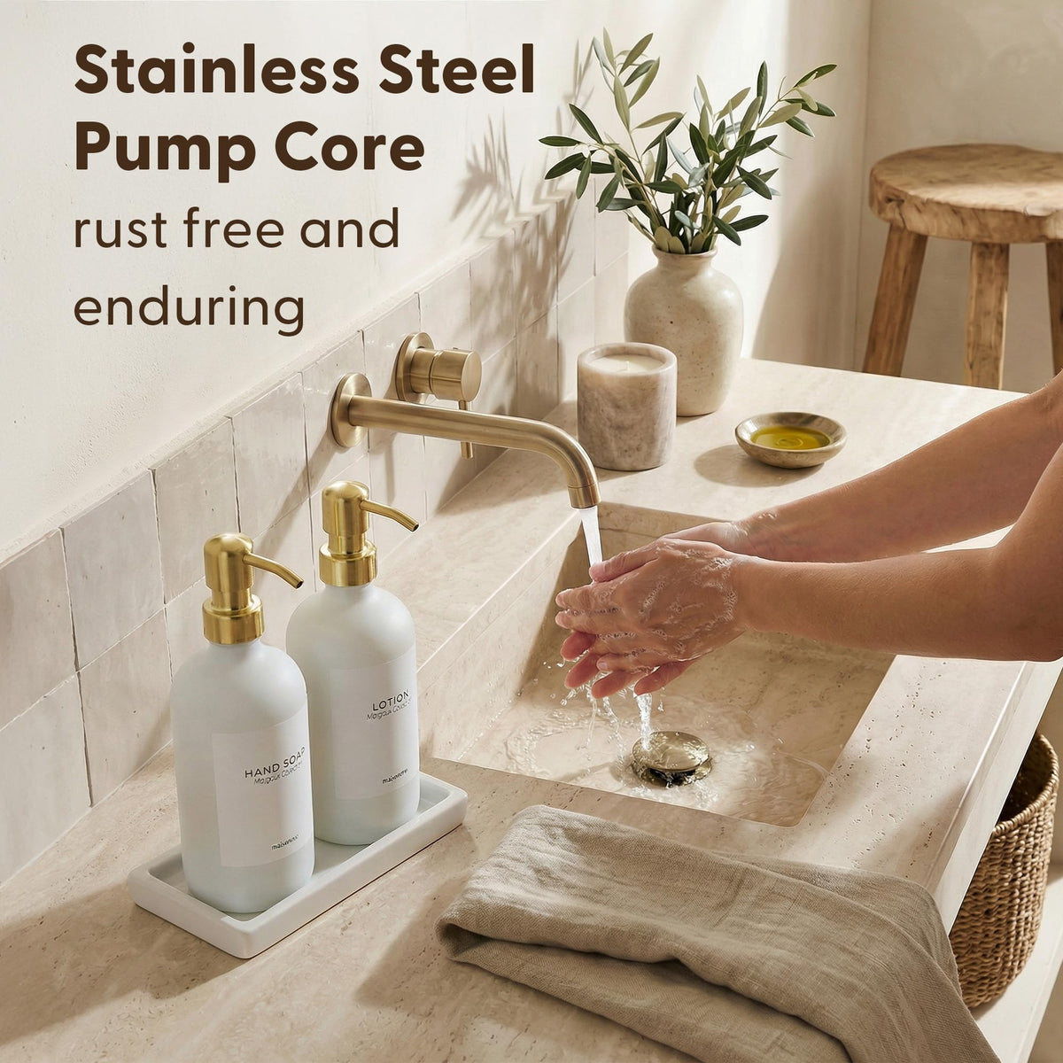 Bathroom Soap Dispenser Set (3 Count)