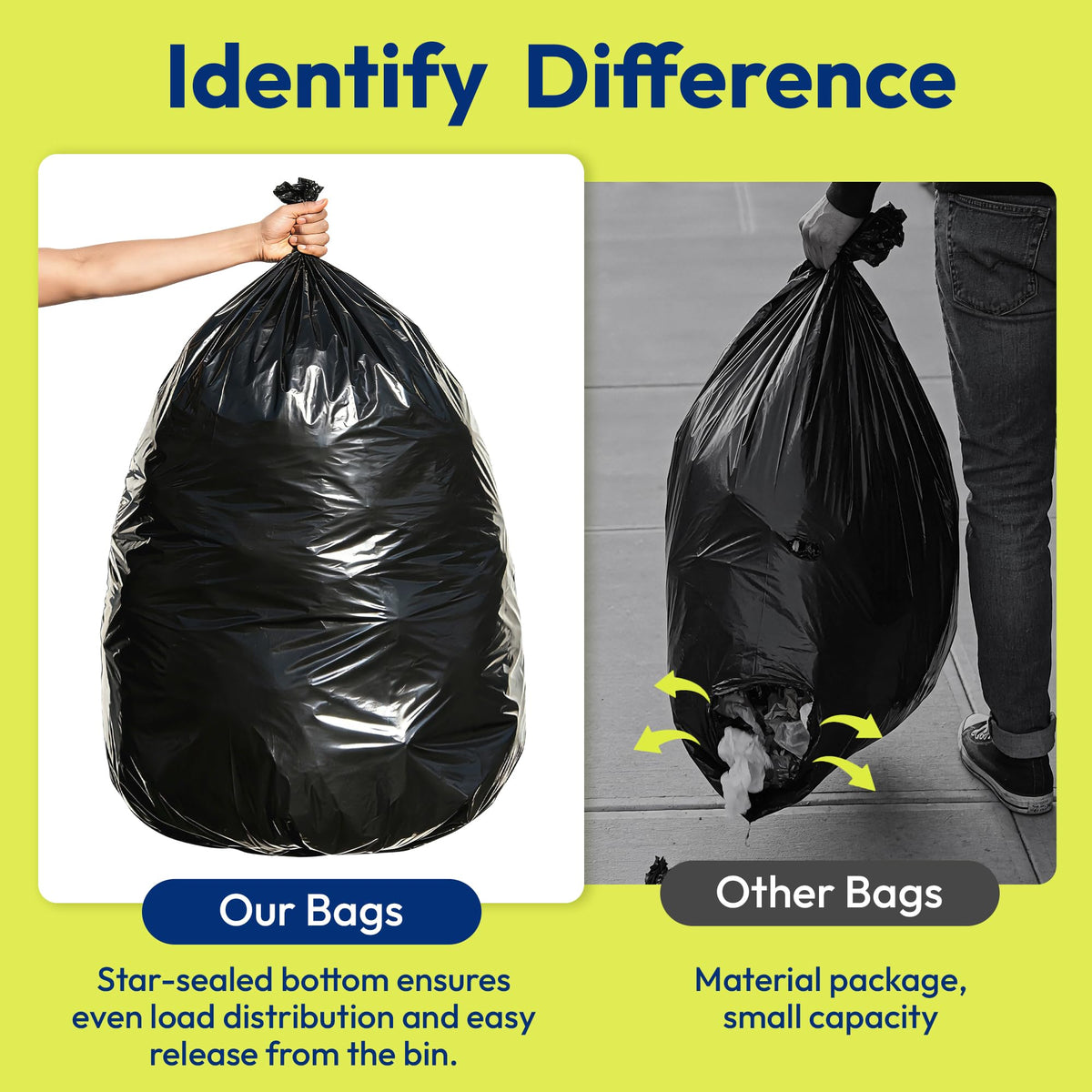 Heavy Duty Trash Bags 33 Gallon 30 Count