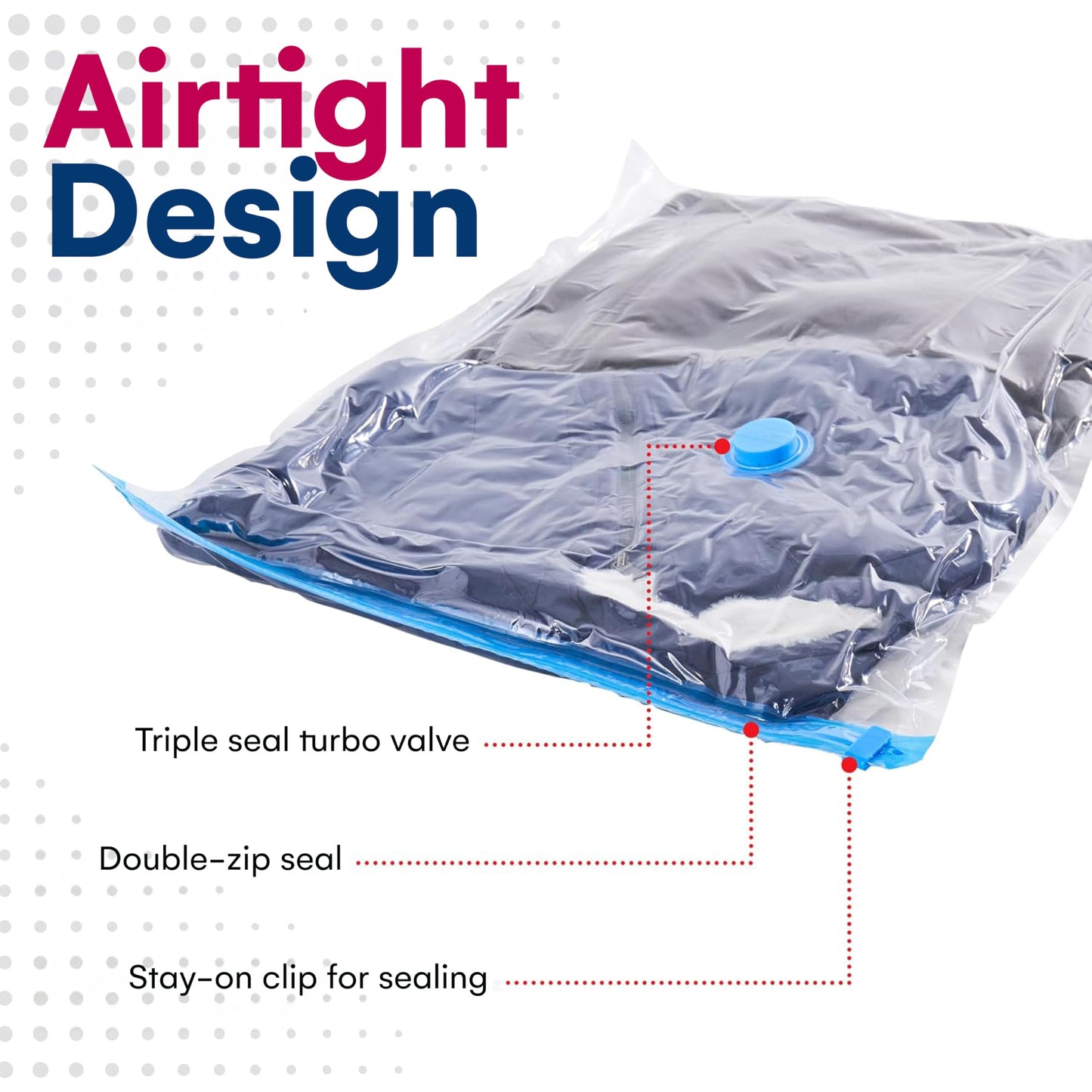 12 Pack Variety Vacuum Storage Bags for Comforters, Blankets & Clothes – Vacuum Sealed Compression Bags with Hand Pump – Space Saver Storage Bags for Bedding, Moving, Travel & Organization (6S & 6L)
