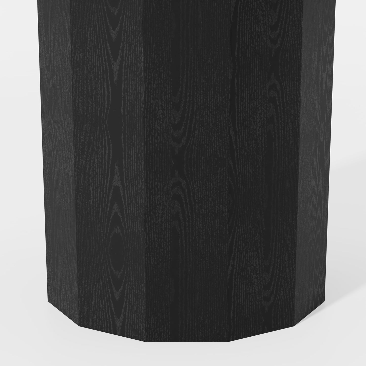 Casaphoria 60 inch Round Dining Table for 8 - Natural Top & Black Pedestal Base - Two-Tone Modern Kitchen Table - Large Circular Dining Room Table