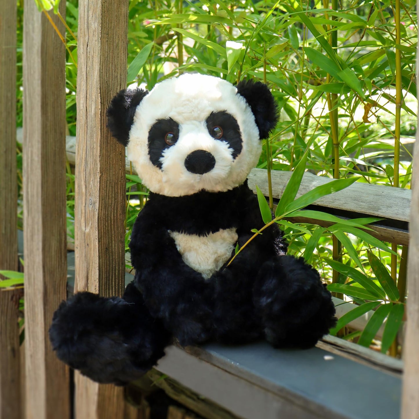 Apricot Lamb Toys Plush Panda Bear Stuffed Animal Soft Cuddly Perfect for Child Black and White Panda