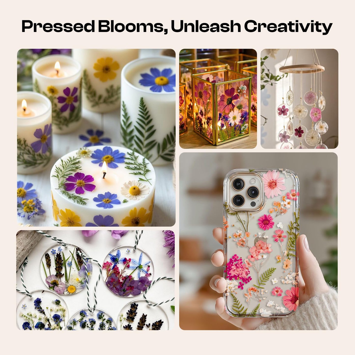 Caydo Large Flower Press Kit for Adults & Teens, 11"x11" 10 Layers Flower Pressing Kit for Pressed Flowers, Herbs & Leaves, Flowers Bouquet Preservation Kit for Bookmarks, Wedding and Craft Projects