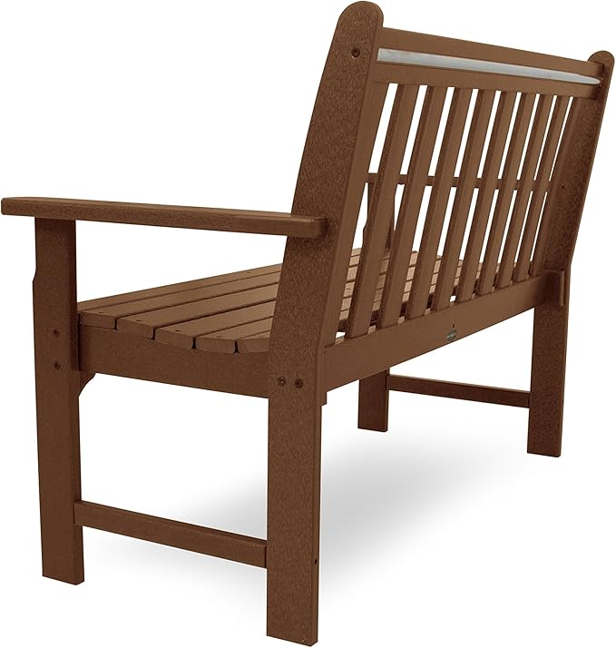 POLYWOOD GNB48TE Vineyard 48" Bench, Teak