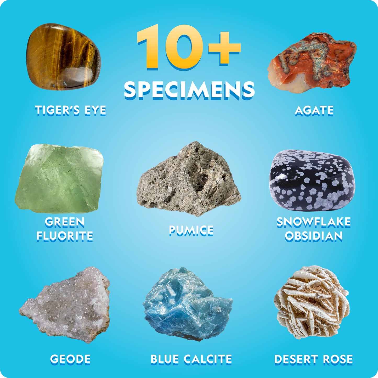 National Geographic Earth Science Kit – 100+ Science Experiments & Activities for Kids, Crystal Growing, Volcano Science Kit, Rock Collection, STEM Project Toy for Boys & Girls (Amazon Exclusive)