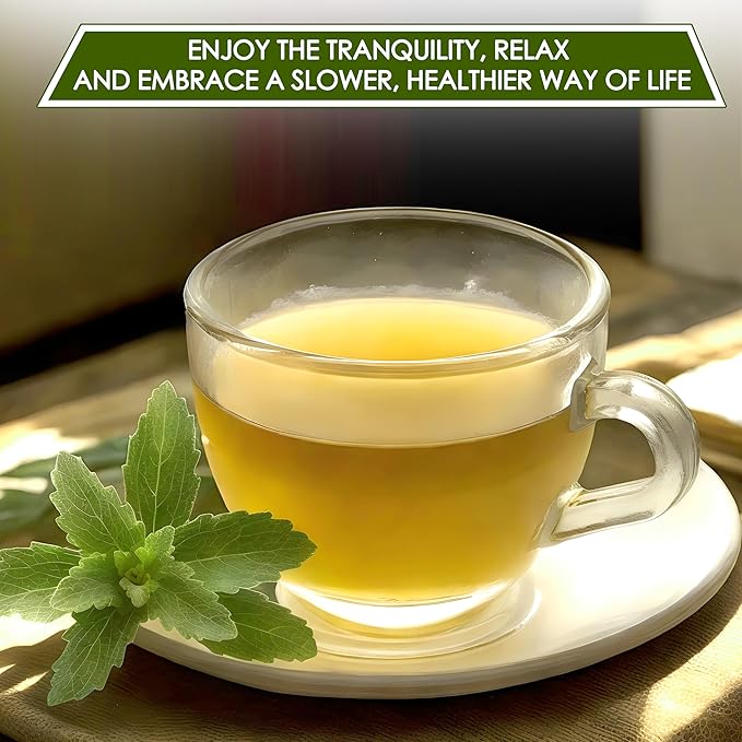 NHAT ANH FARM - Premium Stevia Tea Bags, 40 Stevia Tea Bags, 100% Natural Dried Leaves, Naturally Sweet Herbal Tea, Sugar-Free, Caffeine-Free, No Additives.