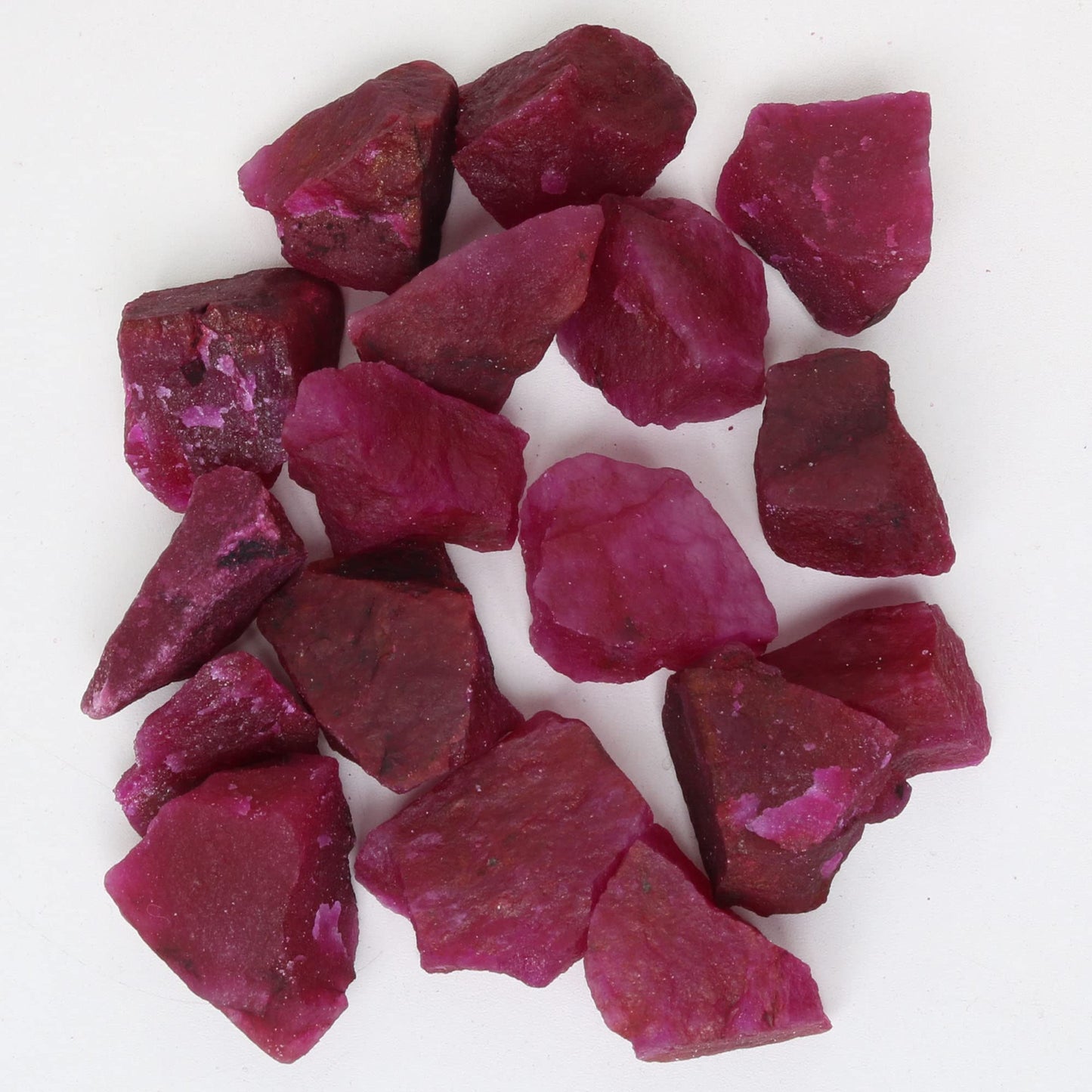 REAL-GEMS Natural Raw Healing Crystals Rough Stones for Tumbling, Cabbing, Polishing, Wire Wrapping, Wicca & Reiki Crystal Healing, Mix Gemstones,7 Chakra (Red Ruby)