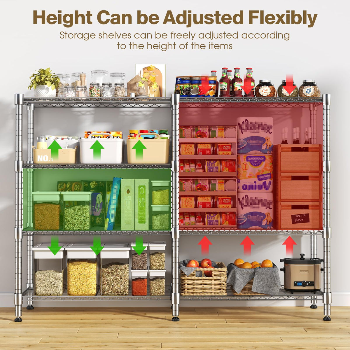 4 Tier Metal Shelving