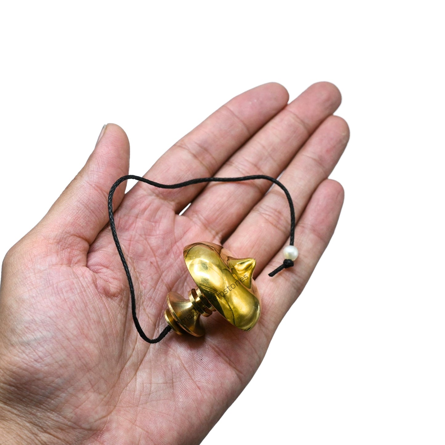 Amazing Gemstone Healing Metal Pendulums for Divination, UFO Steel Copper Pendulum High Energy Pendulo de Bronce Pendulos de Mesa MP113 - Large