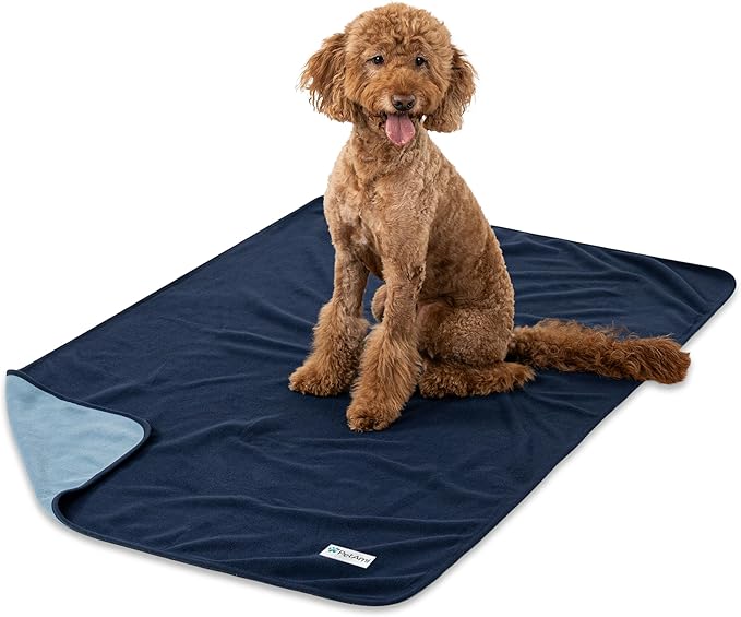 PetAmi Waterproof Dog Blanket, Leakproof Pee Proof Cat Blanket, 29x40 Gray